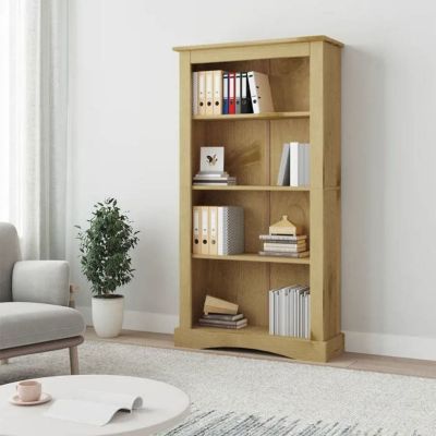 vidaXL Bibliothèque 4 niveaux Gamme Corona Pin mexicain 81x29x150 cm 243743