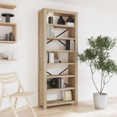 VidaXL Bibliothèque 7 niveaux 80x30x200 cm Bois solide d'acacia 345082