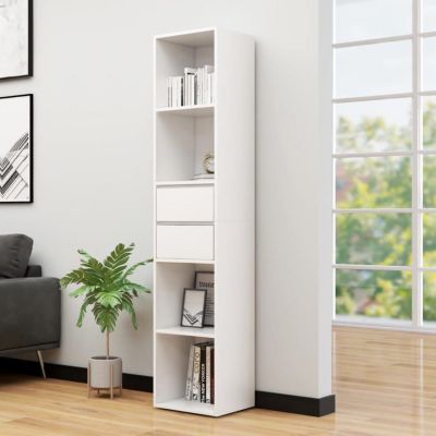 VidaXL Bibliothèque Blanc 36x30x171 cm Bois d'ingénierie 802867