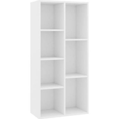 VidaXL Bibliothèque Blanc 50x25x106 cm Aggloméré