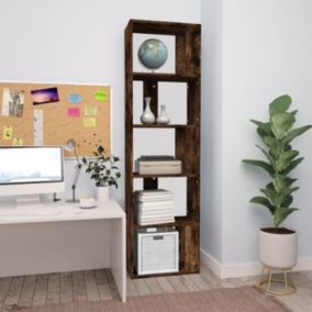 VidaXL Bibliothèque Chêne fumé 45x24x160 cm Bois d'ingénierie 826375