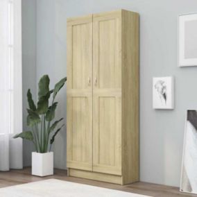 vidaXL Bibliothèque, Meuble de Rangement avec Compartiment, Armoire à Livres Salon Salle de Séjour Intérieur, Chêne Sonoma 802735