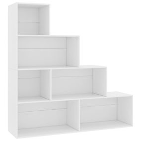 VidaXL Bibliothèque/Séparateur de pièce Blanc 155x24x160 cm Aggloméré