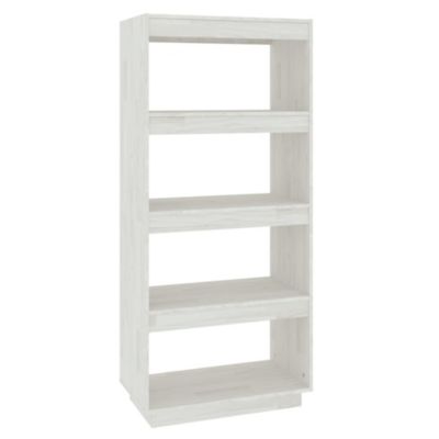 VidaXL Bibliothèque-Séparateur de pièce Blanc 60x35x135 cm Pin massif