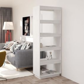 VidaXL Bibliothèque-Séparateur de pièce Blanc 60x35x167 cm Pin massif