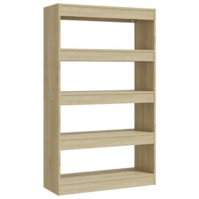 VidaXL Bibliothèque-Séparateur de pièce Chêne sonoma 80x30x135 cm