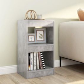 VidaXL Bibliothèque-Séparateur de pièce Gris béton 40x30x72 cm