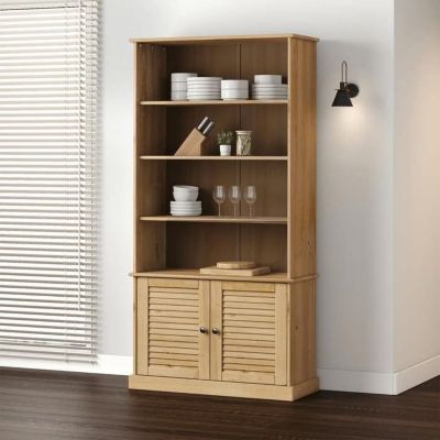 VidaXL Bibliothèque VIGO 85x35x170 cm bois massif de pin 353196