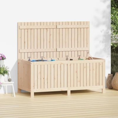 vidaXL Boîte de rangement de jardin 147x68x64 cm Bois massif de pin 823850