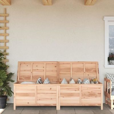 vidaXL Boîte de rangement de jardin 198,5x50x56,5 cm bois massif sapin 364760