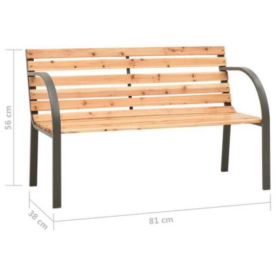 vidaXL Bois de Pin Chinois Banc de Jardin pour Enfants Meuble d'Extérieur Banc de Patio Meuble de Jardin Banc de Terrasse 317119