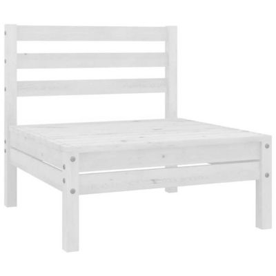 vidaXL Bois de Pin Massif Salon de Jardin 5 pcs Mobilier de Patio Ensemble de Meubles d'Extérieur Meubles de Terrasse 3082658