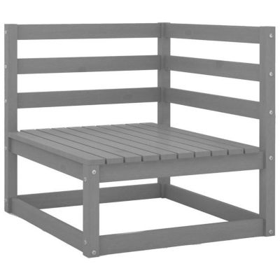vidaXL Bois de Pin Massif Salon de Jardin 9 pcs Ensemble de Meubles de Terrasse Mobilier de Patio Meubles d'Extérieur 3075846