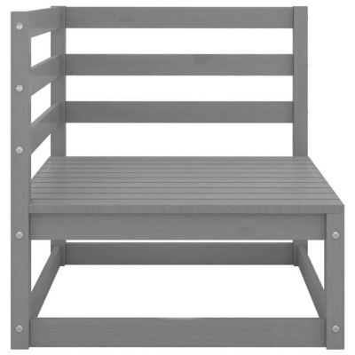 vidaXL Bois de Pin Massif Salon de Jardin 9 pcs Ensemble de Meubles de Terrasse Mobilier de Patio Meubles d'Extérieur 3075846