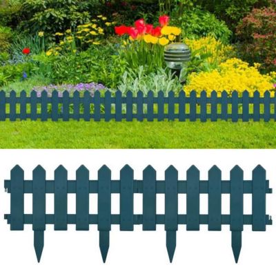 vidaXL Bordures de pelouse 25 pcs Vert 10 m PP 48617