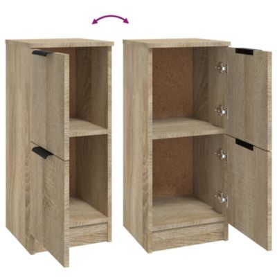 Buffet En Bois De Manguier Massif – 110x35x65 Cm – 1 Porte + 1 étagère – Style Rustique – À Assembler – Fixation Murale Incluse - 2