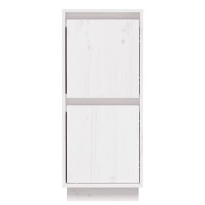 vidaXL Buffet Blanc 31,5x34x75 cm Bois massif de pin