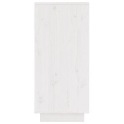 vidaXL Buffet Blanc 31,5x34x75 cm Bois massif de pin
