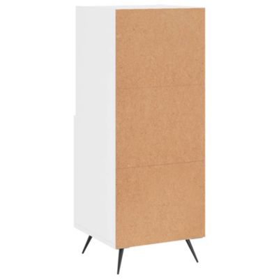 vidaXL Buffet Blanc brillant 34,5x34x90 cm Bois d'ingénierie 828638