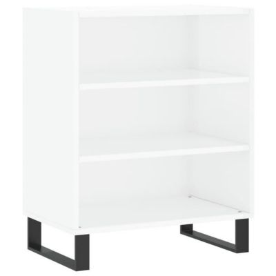 vidaXL Buffet blanc brillant 57x35x70 cm bois d'ingénierie 827142