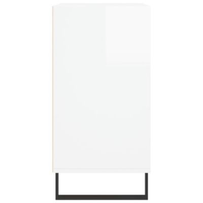 vidaXL Buffet blanc brillant 57x35x70 cm bois d'ingénierie 827142