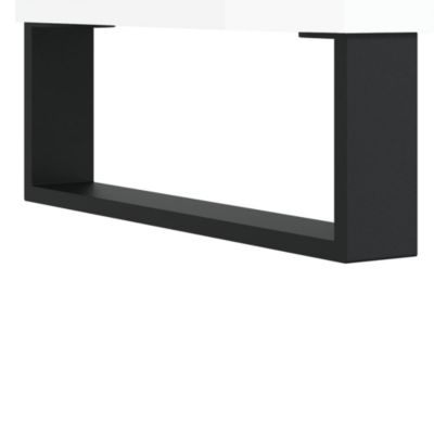 vidaXL Buffet blanc brillant 57x35x70 cm bois d'ingénierie 827142