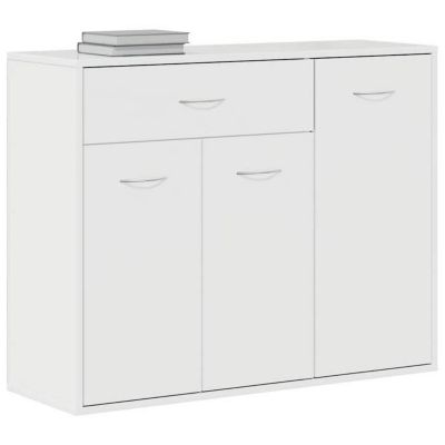 vidaXL Buffet Blanc brillant 88x30x70 cm Aggloméré