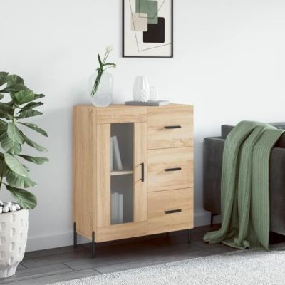 vidaXL Buffet chêne sonoma 69,5x34x90 cm bois d'ingénierie 828055