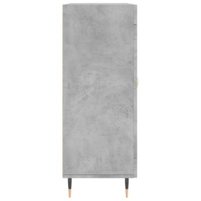 vidaXL Buffet gris béton 69,5x34x90 cm bois d'ingénierie 828024