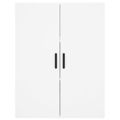 vidaXL Buffet haut Blanc 69,5x34x180 cm Bois d'ingénierie 3195739