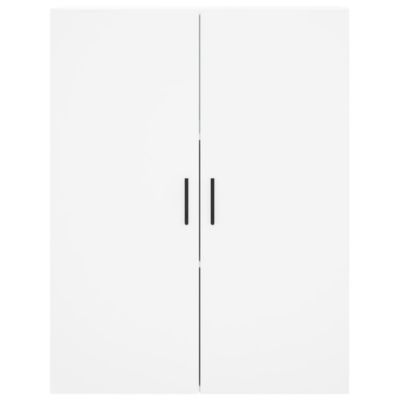 vidaXL Buffet haut Blanc 69,5x34x180 cm Bois d'ingénierie 3195747