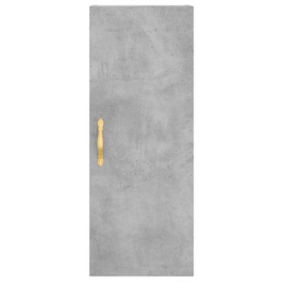 vidaXL Buffet haut Gris béton 34,5x34x180 cm Bois d'ingénierie 3198901