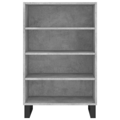 vidaXL Buffet haut gris béton 57x35x90 cm bois d'ingénierie 827240