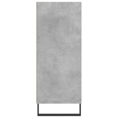 vidaXL Buffet haut gris béton 57x35x90 cm bois d'ingénierie 827240