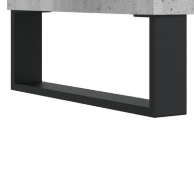 vidaXL Buffet haut gris béton 57x35x90 cm bois d'ingénierie 827240