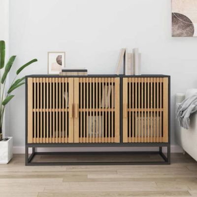 vidaXL Buffet noir 105x30x65 cm bois d'ingénierie, armoire, armoire latérale, armoire de rangement, armoires, placard, 352122