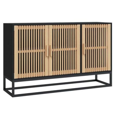 vidaXL Buffet noir 105x30x65 cm bois d'ingénierie, armoire, armoire latérale, armoire de rangement, armoires, placard, 352122