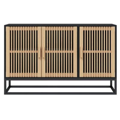 vidaXL Buffet noir 105x30x65 cm bois d'ingénierie, armoire, armoire latérale, armoire de rangement, armoires, placard, 352122