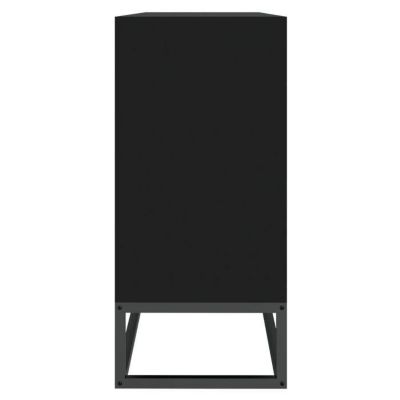 vidaXL Buffet noir 105x30x65 cm bois d'ingénierie, armoire, armoire latérale, armoire de rangement, armoires, placard, 352122