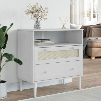 CWU Buffet Blanc 60x30x70 cm Bois d'ingénierie AB811079 60299