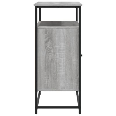vidaXL Buffet sonoma gris 100x35x80 cm bois d'ingénierie 835542