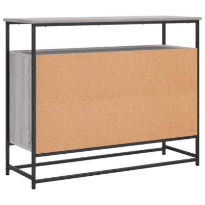 vidaXL Buffet sonoma gris 100x35x80 cm bois d'ingénierie 835542