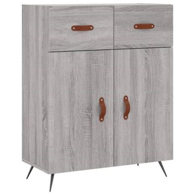 vidaXL Buffet sonoma gris 69,5x34x90 cm bois d'ingénierie 827954