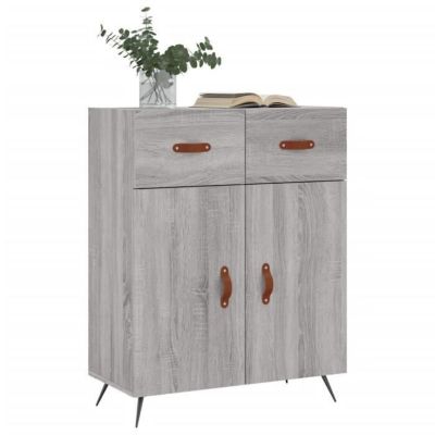 vidaXL Buffet sonoma gris 69,5x34x90 cm bois d'ingénierie 827954