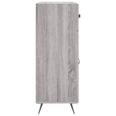 vidaXL Buffet sonoma gris 69,5x34x90 cm bois d'ingénierie 827954