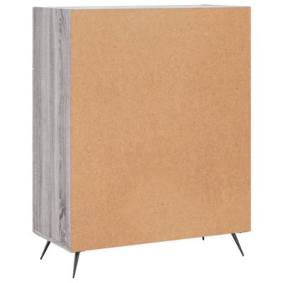 vidaXL Buffet sonoma gris 69,5x34x90 cm bois d'ingénierie 827954