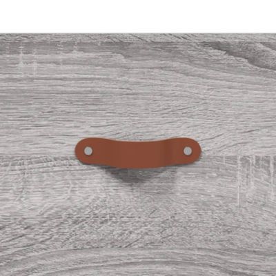vidaXL Buffet sonoma gris 69,5x34x90 cm bois d'ingénierie 827954