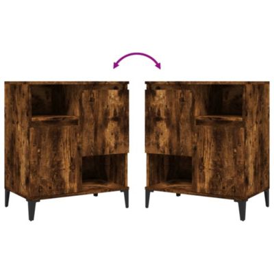 vidaXL Buffets 3 pcs chêne fumé 60x35x70 cm bois d'ingénierie 3185748