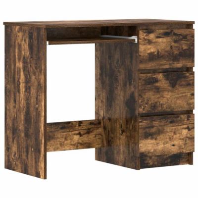 vidaXL Bureau Chêne fumé 90x45x76 cm Bois d'ingénierie 815507