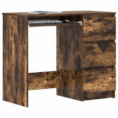 vidaXL Bureau Chêne fumé 90x45x76 cm Bois d'ingénierie 815507